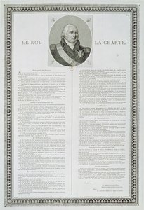 ルイ18世憲章（1755-1824）1814 作： French School